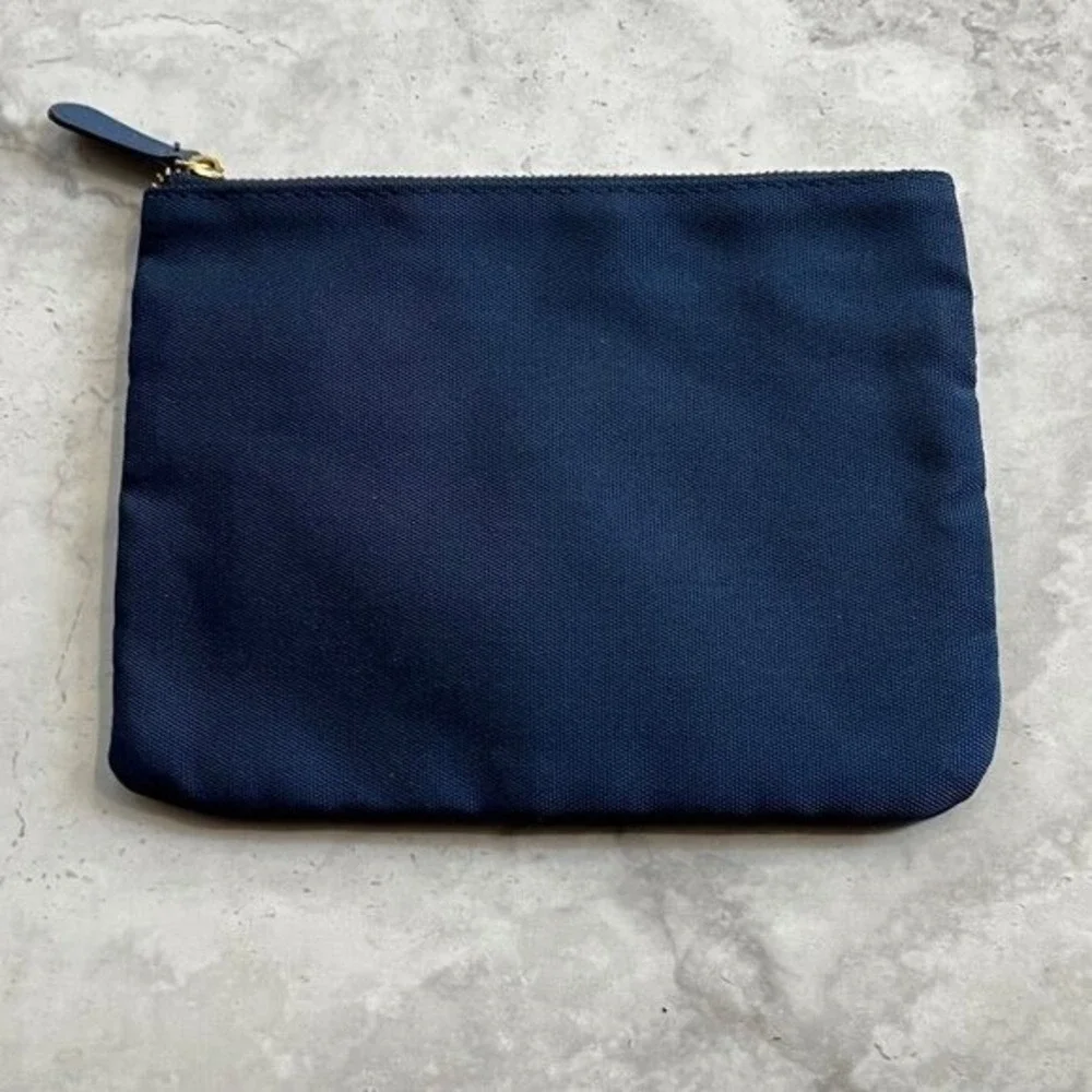 Office by Martha Stewart Double Zipper Pouch Blue‎ Nylon  Bag